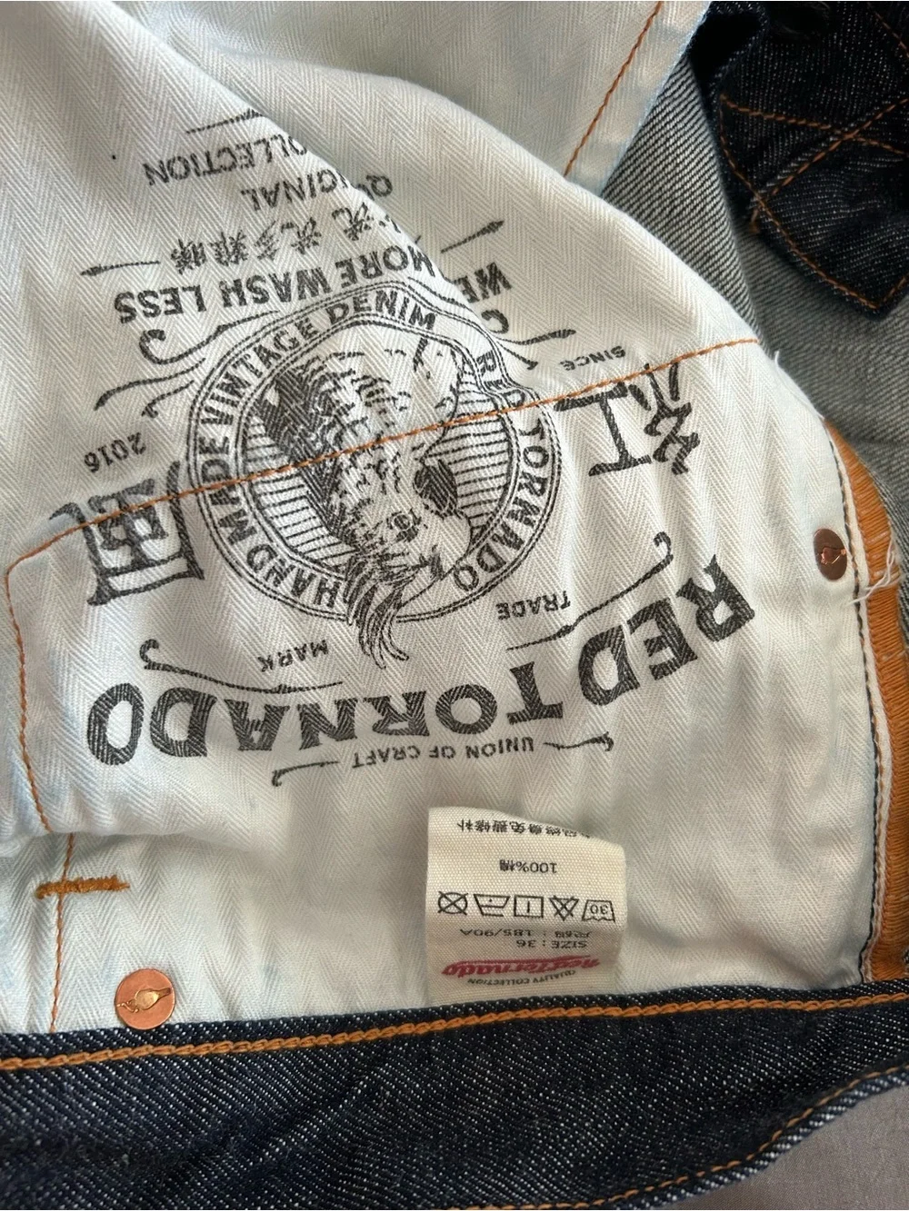 Men's Straight-Leg Jeans in Dark Blue Denim